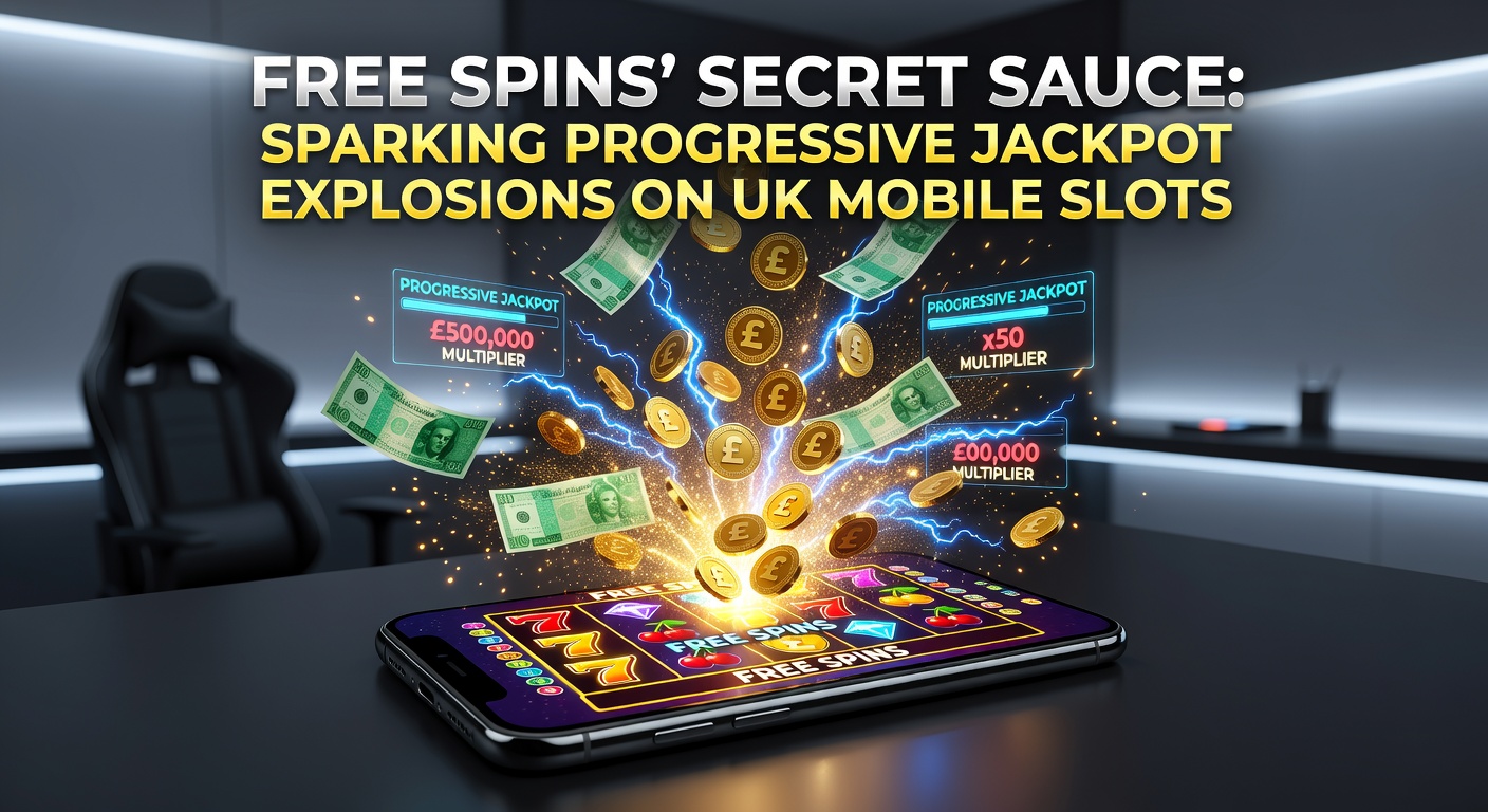 Vibrant mobile slot screen showing free spins activation with progressive jackpot meter climbing rapidly