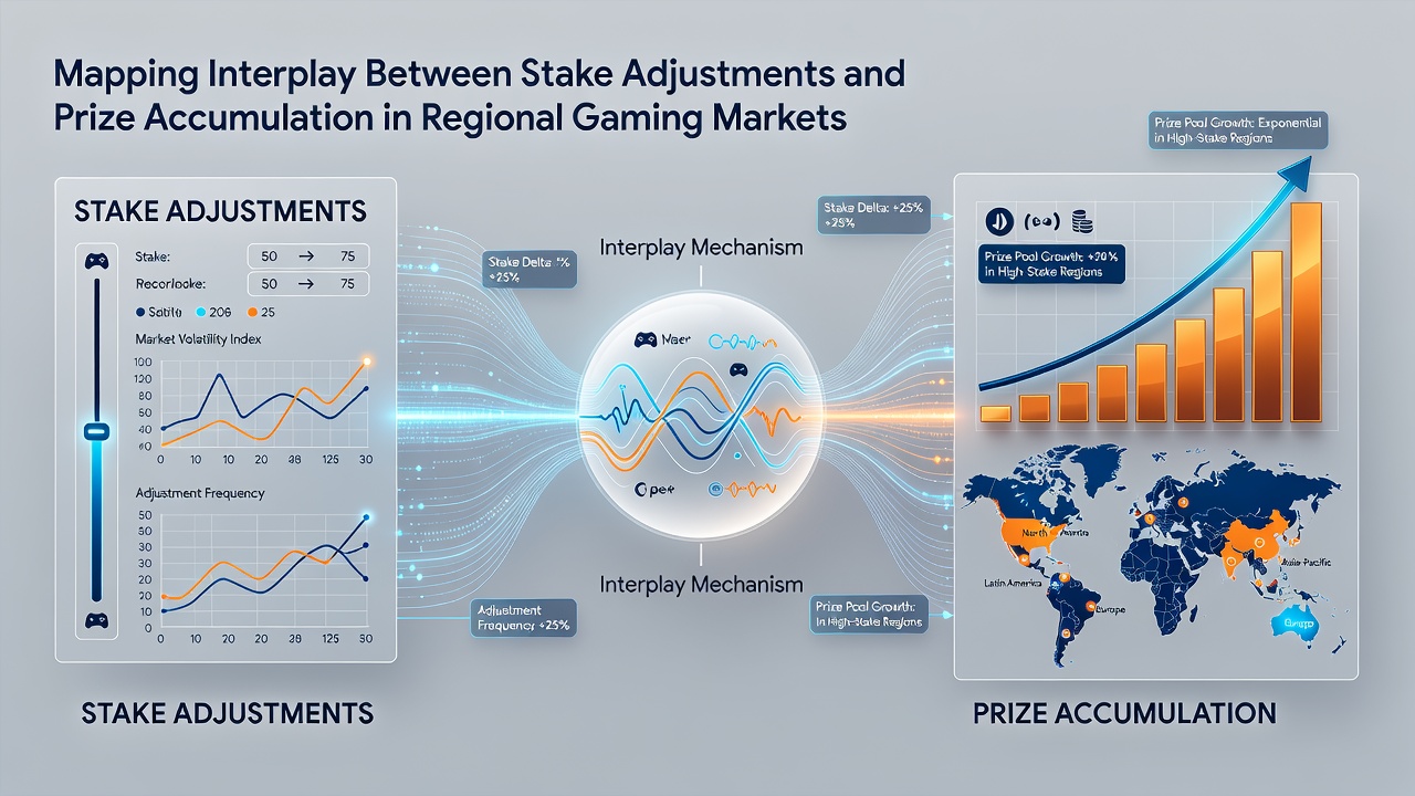 Chart illustrating prize pool growth rates before and after stake policy changes in multiple regions