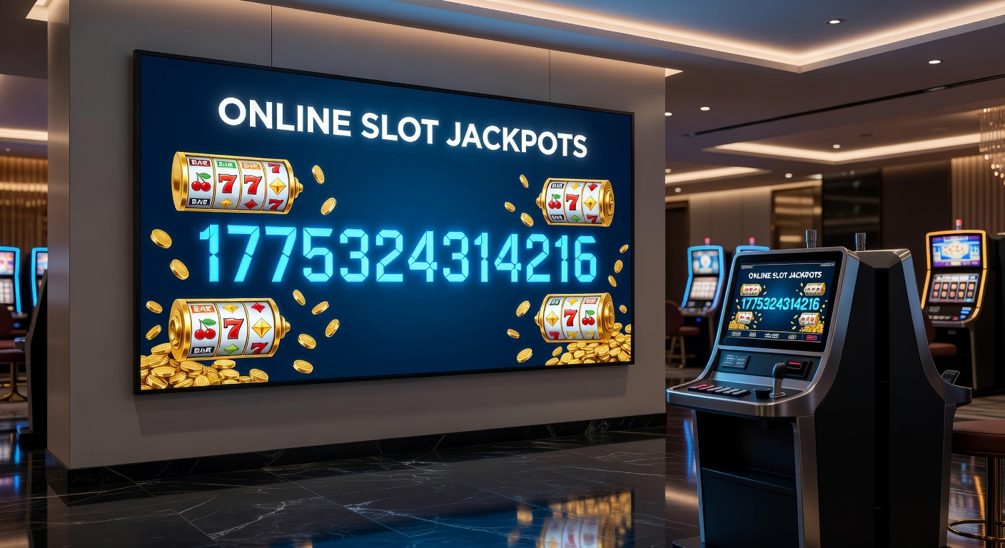 Close-up of progressive jackpot meters climbing rapidly on an online slot interface, surrounded by thematic graphics of treasures and symbols