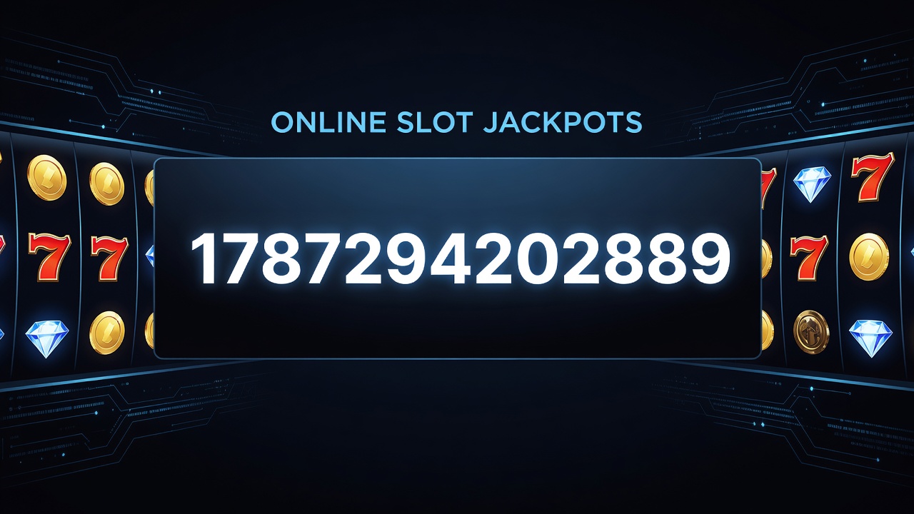 Networked slot machines displaying real-time jackpot growth across multiple casino sites