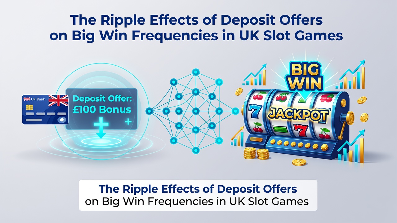 UK slot game interface showing deposit bonus activation and win frequency indicators