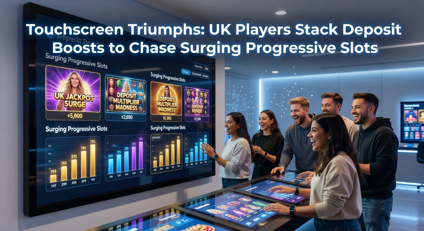 UK player on mobile device stacking deposit boost notifications while spinning a vibrant progressive slot game